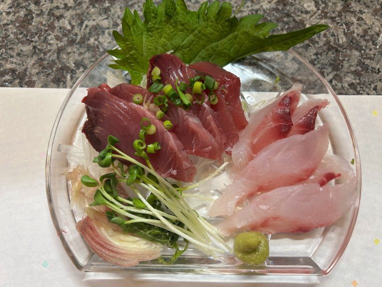 かつおと白身魚のお造り
