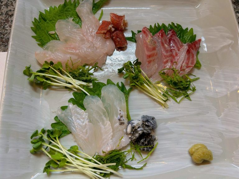 白身魚三種のお造り